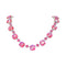 Kāzu kaklarota "Apžilbinošs Mirdzums IV (Lotus Pink DeLite)" ar Swarovski™ kristāliem